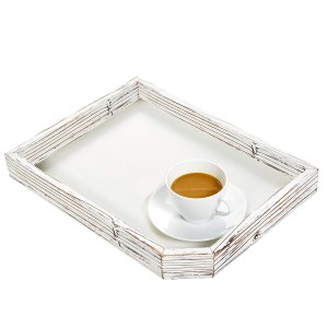 Shangrun White Whale Wooden Coffee Table Tray ng Almusal