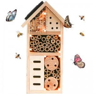 Дървена къща за пеперуди пчели с множество насекоми Shangrun