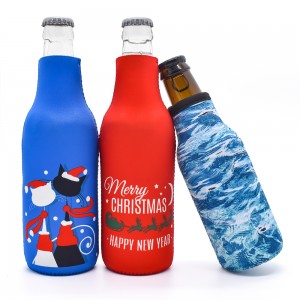 Beer Sleeve Neoprene Bottle Coolers หลอดระเหิดเครื่องดื่ม Stubby Cooler Metal