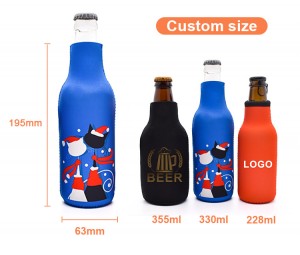 Mëngë të personalizuara të shisheve të birrës Mbajtëse për kanaçe metalike me boshllëk me ftohës të printuar