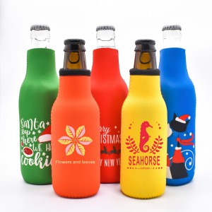 Custom na Beer Bottle Sleeve Metal Stubbie Holders Sublimation Blank Printed Can Cooler