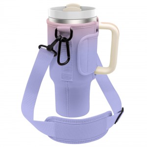 Neoprene Water Bottle Sleeve Carrier Bag For 40Oz Tumbler Cup Holder