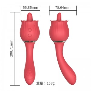 Rose Clitoral Vibrator for Woman Adult 18 G spot Nipple Stimulation Clitoris Stimulator Tongue Licking Vibrators Sex Toys Women