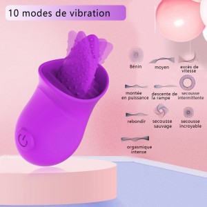 Adult Toys Rose tongue Licking Nipple Sucker G Spot Clitoral stimulate masturbator For Women Sex Flirting