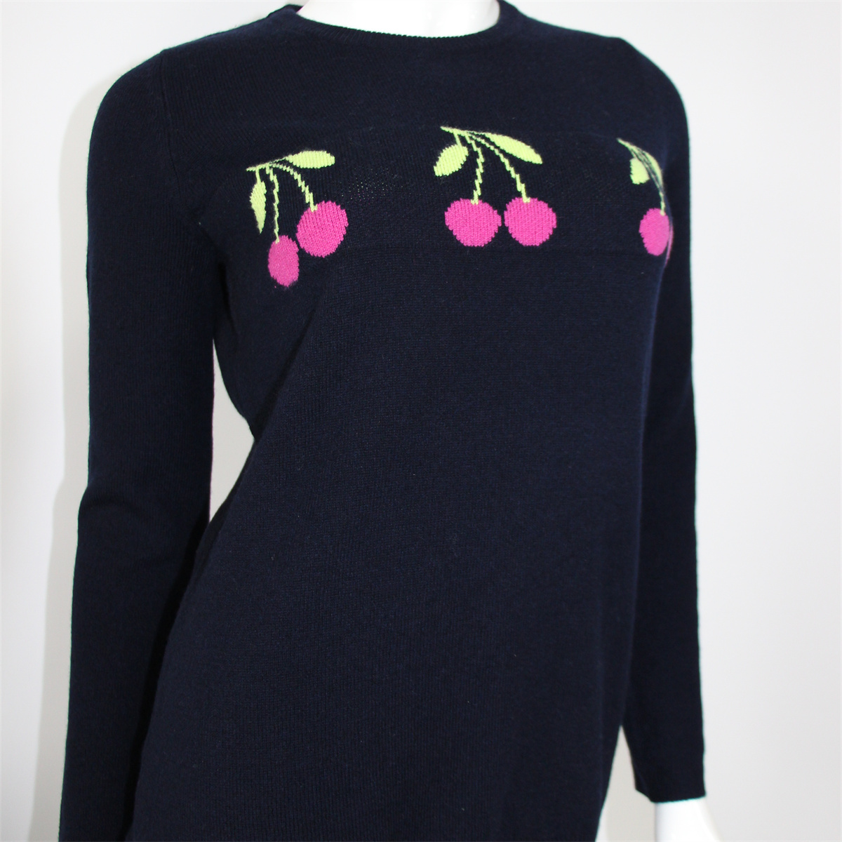 intarsia cashmere sweater sweet style W-05-C