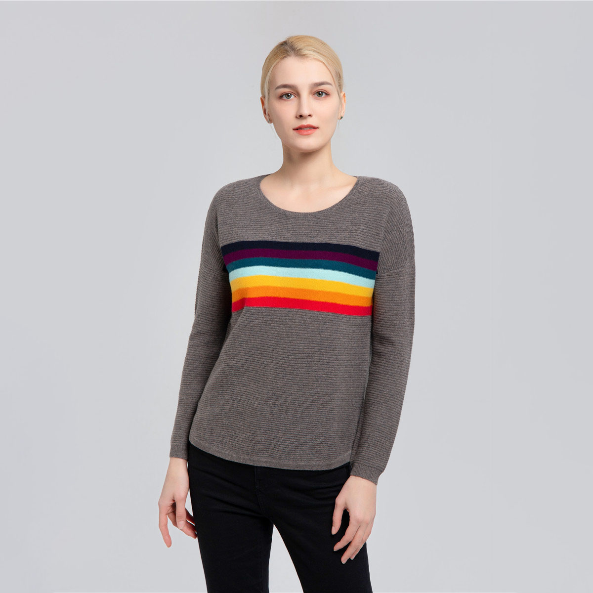 round neck cashmere sweater