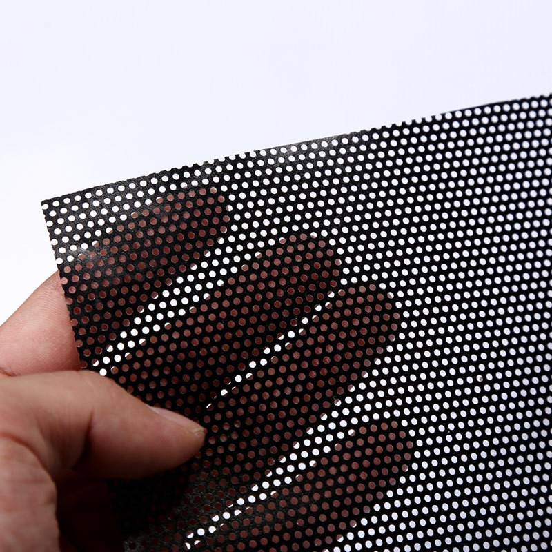 Perforated Vinyl Black and White One Way Self Adhesive Vinyl for  Advertising - China Perforated Vinyl Black and White, Perforated Self  Adhesive Vinyl