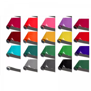 custom advertising super glossy color cutting vinyl paper pvc self adhesive vinyl sticker rolls