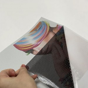 Advertisement Design Printing Material One Way Vision Film