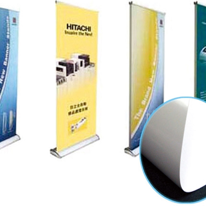 OEM Supply Deluxe Wide Based Double-Screen Roll Up - Advertising Film Eco-solvent PET Display Banners Glossy/Matte Backlit Menu Films – Shawei
