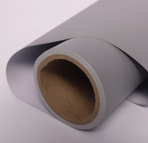 Grey Back Blockout Cold laminated Flex Banner Rolls Material PVC Banner Roll