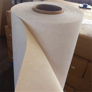 OEM China Waterproof Inkjet Fabric - Solvent Glossy 100% Pure cotton canvas yellow back 380g wide format inkjet canvas roll – Shawei