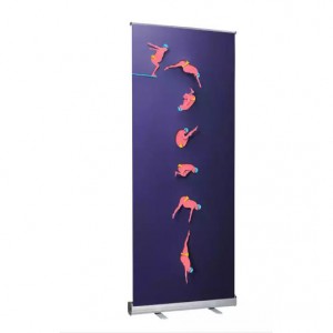 Wholesale Retractable Banners Roll up Advertising Roll Down Banner Roll Screen Stand Rollup Standee Aluminum