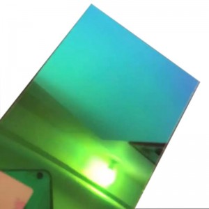 3mm Double Sided Acrylic Sheet PMMA Iridescent Board Plexiglass Colorful Rainbow Acrylic Mirror Sheet
