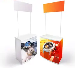 Signwell Factory Price Portable Advertising ABS Promotion Table，Display Table Retail, Advertisement Table