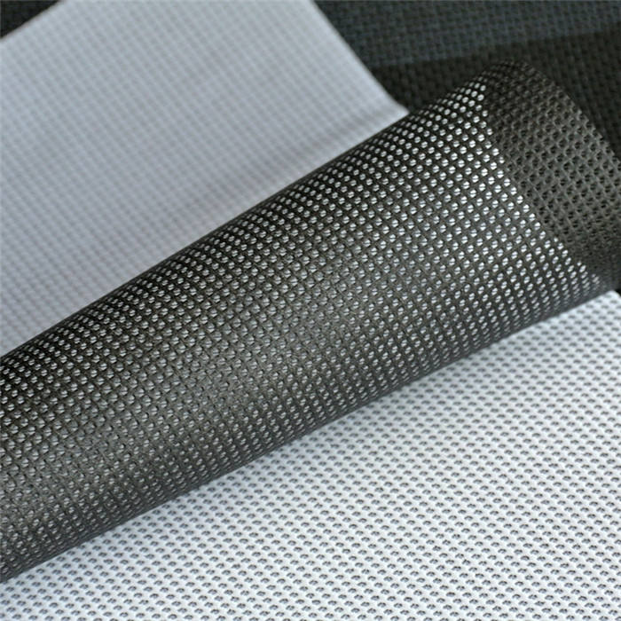 PVC Coated Printing Mesh Fabric for Digital Printing Wind-resistant Advertising Flex Banner Outdoor Black Back
