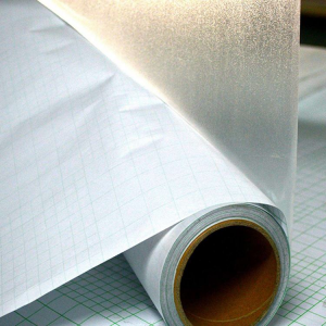 Signwell Well Factory Price 60mic 80gsm Self-adhesive White Paper with Green Grid Cold Lamination PVC Film For Printing Advertising