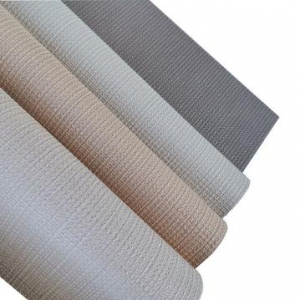 Signwell Flame Resistance Wall Fabric Plain Color Fabric Backed Vinyl Rolls for Hotel Home Office
