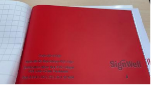 Signwell 80120 Red PVC Vinyl Permanent Glue Printable PVC Sticker Color Vinyl