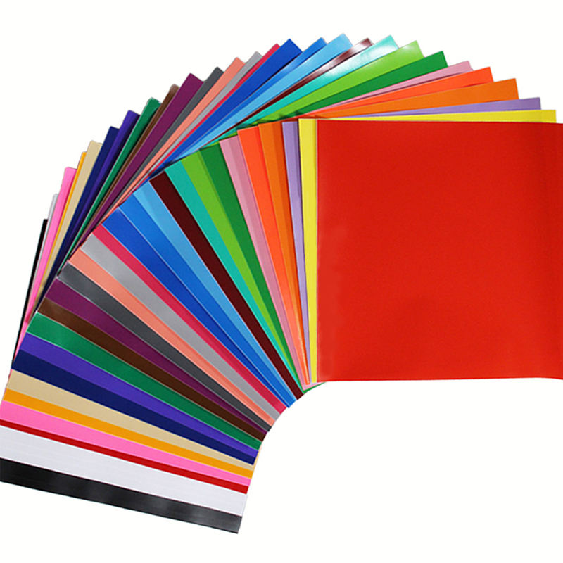 40 Sheets 30.5*30.5cm polymeric vinyl For Cricut Permanent Laser Self-Adhesive Vinyl Sheets