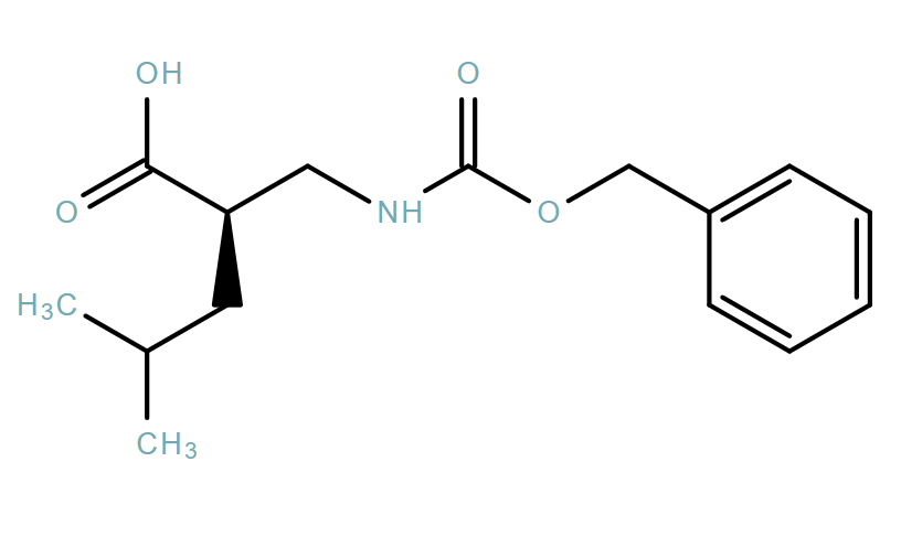 (R)-(-)-2-(N-Cbz-amino)methyl-4-methylpentanoic acid. 