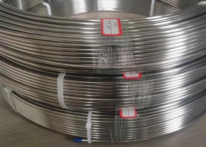 Stainless Steel AISI 316Ti coiled tubing