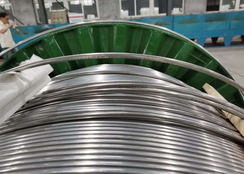 2205 duplex stainless steel coiled tubing/capillary tubing