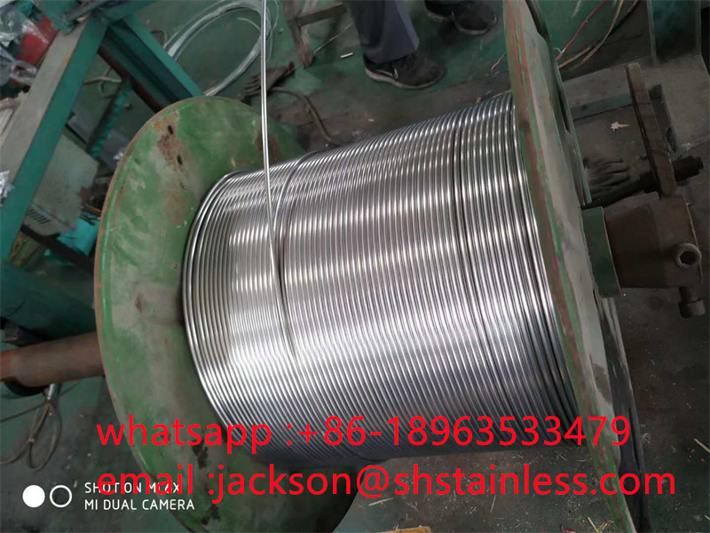 Stainless Steel Tube in Coils ASTM 304 Stainless Steel Capillary Pipe Cold Rolled Tube with Polished Surface