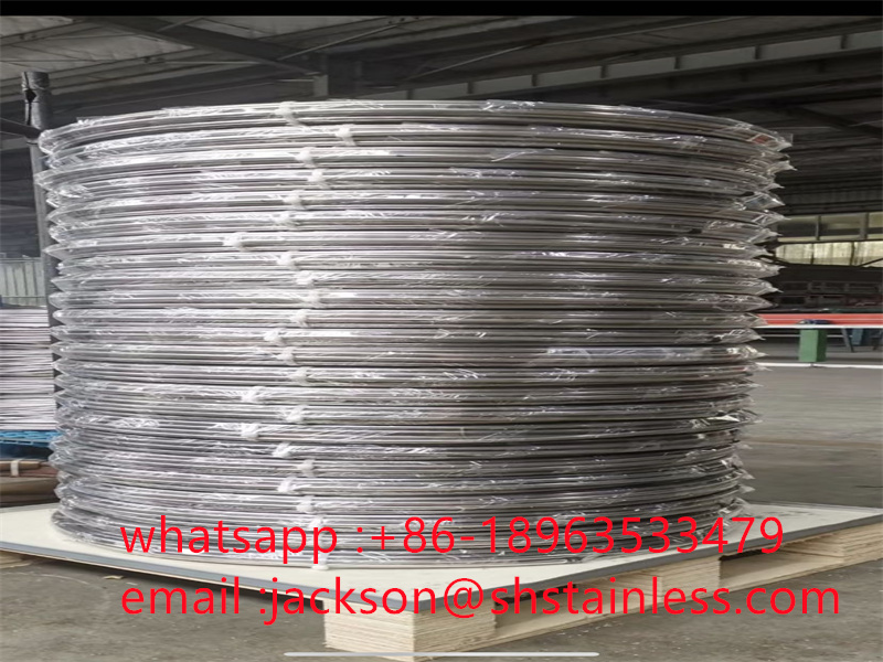 High Quality Industrial 304/316L Stainless Steel Coil Tube Capillary Pipe in Coils for Heat Exchanger