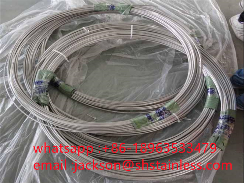 Stainless Steel Tube in Coils ASTM A268 Tp409 Stainless Steel Capillary Pipe Cold Rolled Tube with Polished Surface