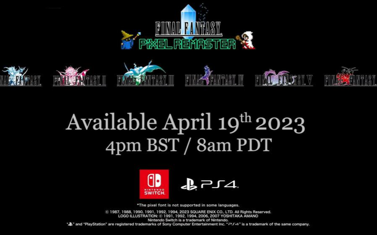 “Final Fantasy Pixel Remaster Edition” is coming to PS4/Switch