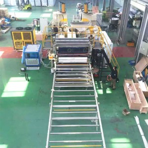 China Pp Hollow Profile Sheet Extrusion Line Factory –  EVA car interior sheet extrusion line  – Leader
