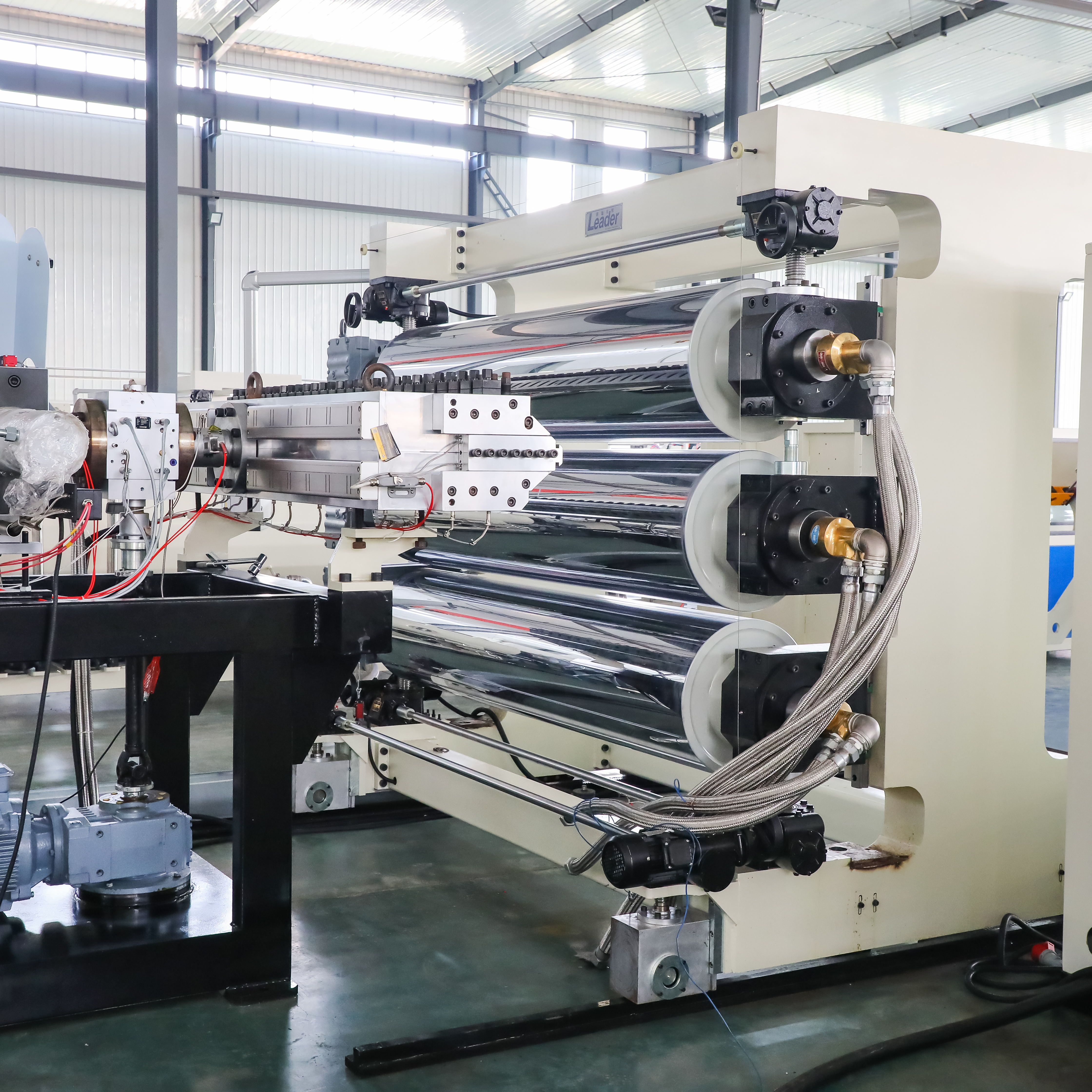 Wholesale Pvc Furniture Board Extrusion Line Manufacturers –  PP PE HDPE Thick Board Plate Extrusion Line  – Leader detail pictures