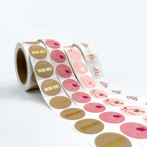 Custom Adhesive Coating paper Printed Brand Logo product package label printing PVC paper lable sticker