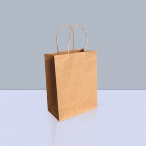 Wholesale Printing Recyclable Custom Kraft paper bag made by machine