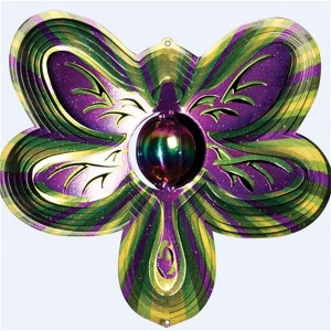 Designer Butterfly Wind Spinner Multicolored Wind Spinner 3D Hanging Ornament