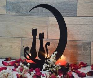 Decorative CAT Metal Candle holder