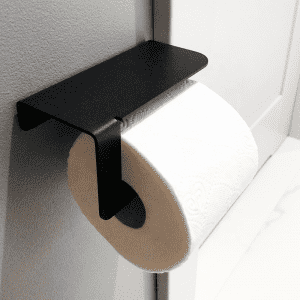 Toilet paper holder with phone stand