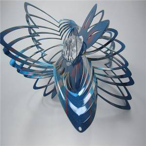 Multi-colored 3D FLOWER wind spinner