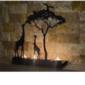 Decorative Giraffe Metal Candle holder