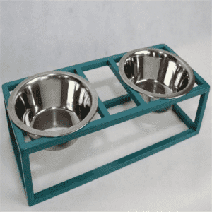 luxury raised dog feeding bowl slow feeder water bowl stand(A)