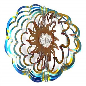 Multi-Colored Garden Decoration Wind Spinner 3D Wind Spinners Garden Ornaments Hanging Wind Spinner