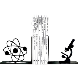 Atom Metal Decor Kitchen Science chemistry bookends atom electron gift Table Decor Metal Art Gift Atom Science Metal Bookends
