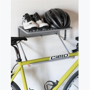 Custom Metal Bicycle Rack Wall Mounted Multifunction Wall Shelf Helmet Key Lock Storage Shelf Bracket Bike Rack