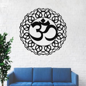 OM Wall Art Yoga Wall Decor Metal Mandala Art Home Office Living Room Decoration Yoga Wall Home Decor