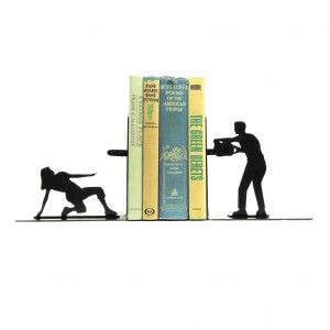 Chainsaw Attack Bookends Metal Desk Decor Metal Office Gift Custom bookends