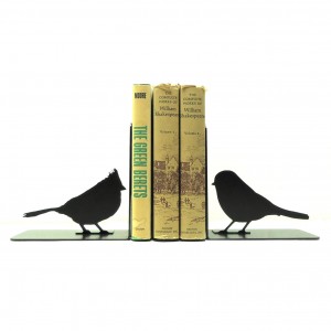 Song Bird Bookends Customized Bookends For Home Office Metal Home Decor Gift For Bird Lovers Metal Book holder Metal Bookends