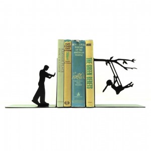 Swinging Bookends Unique Gift For Home Office Customized Metal Book Holder Metal Bookends