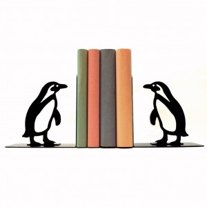 Penguin Bookends Customized Bookends For Home Office Metal Home Decor Metal Book holder Metal Bookends