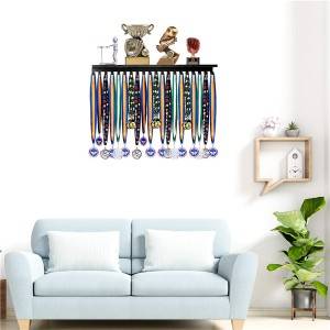 Metal wall shelf for displaying Trophy and medals.